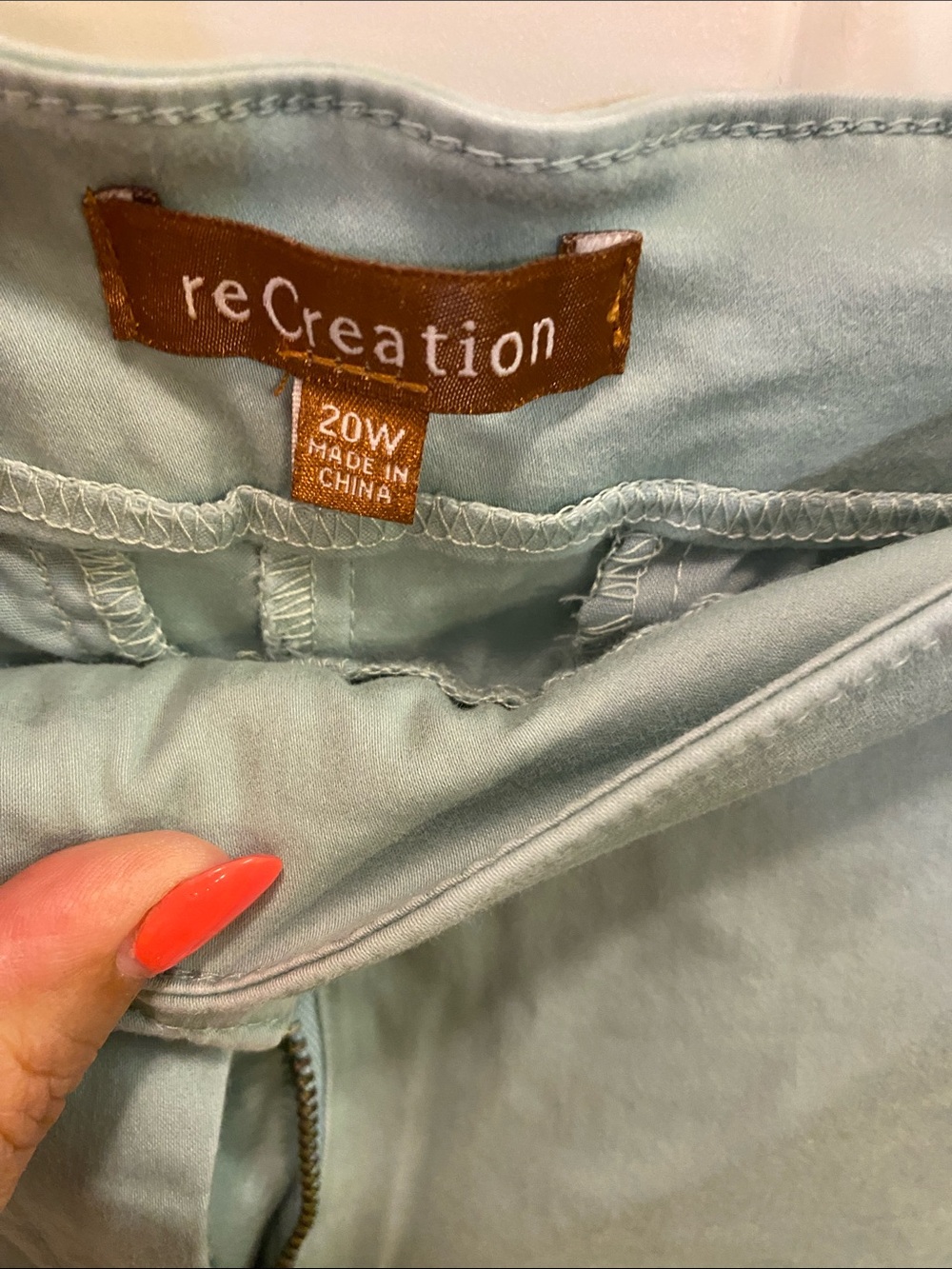 Women's Light Seafoam Cotton Bermuda Shorts - Picture 3 of 3